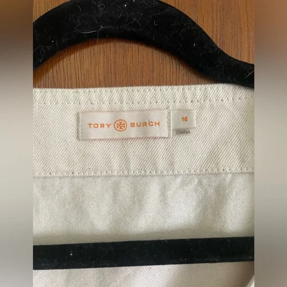 Tory Burch Cream Button-Down Midi Dress - Picture 5 of 6